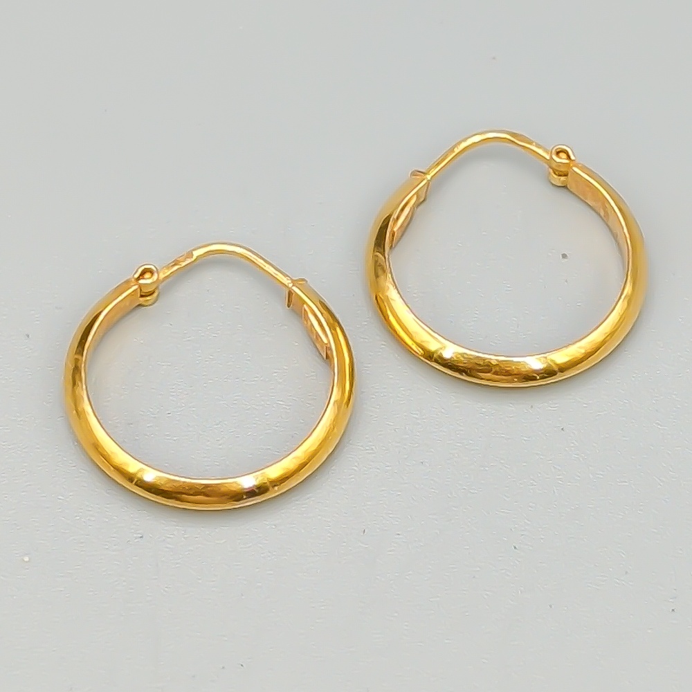 Uno-A-Erre Creoler i Guld 18K 1.62g 19mm