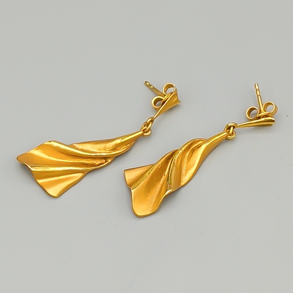 Örhängen i Guld 18K 6.24g 37mm