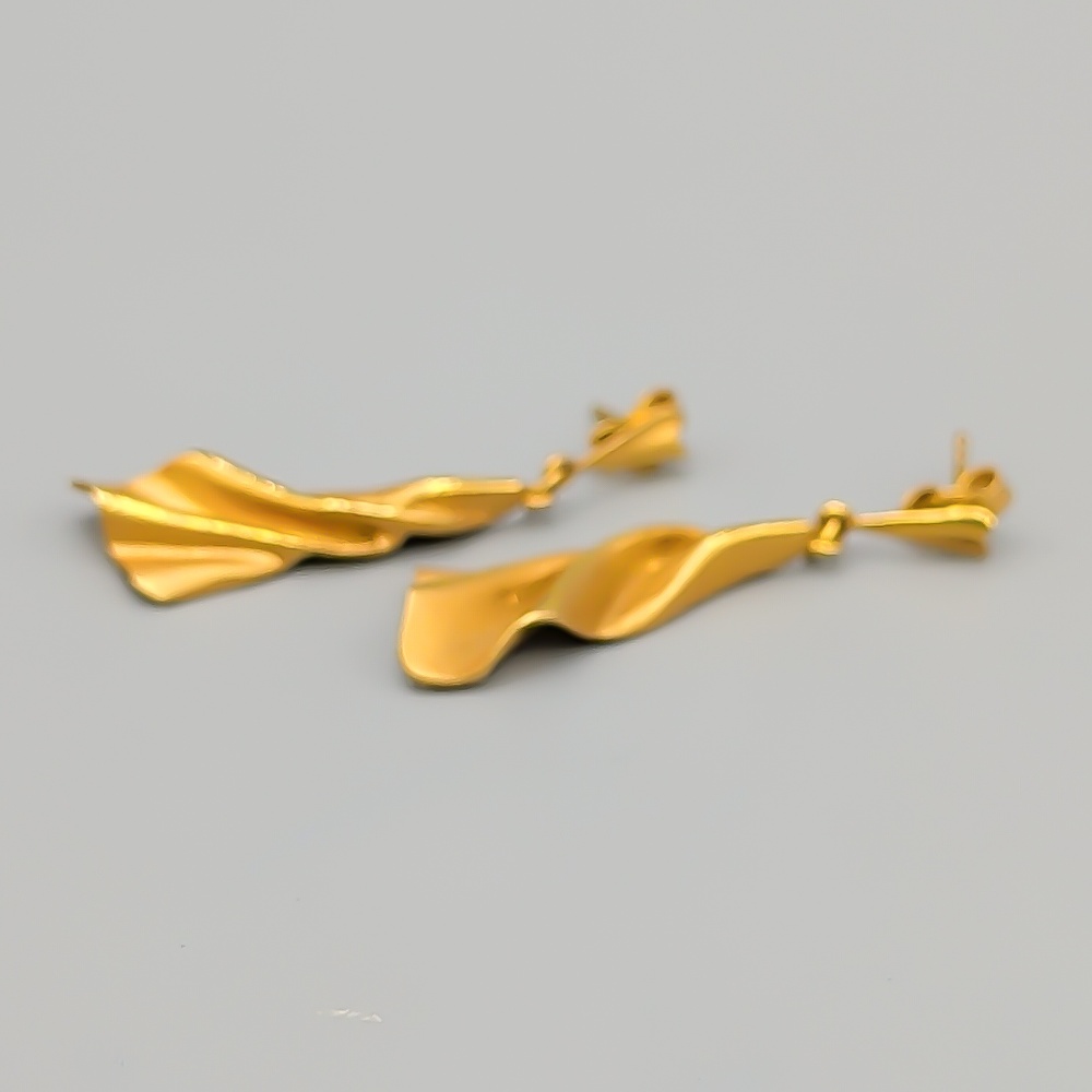 Örhängen i Guld 18K 6.24g 37mm - Bild 2