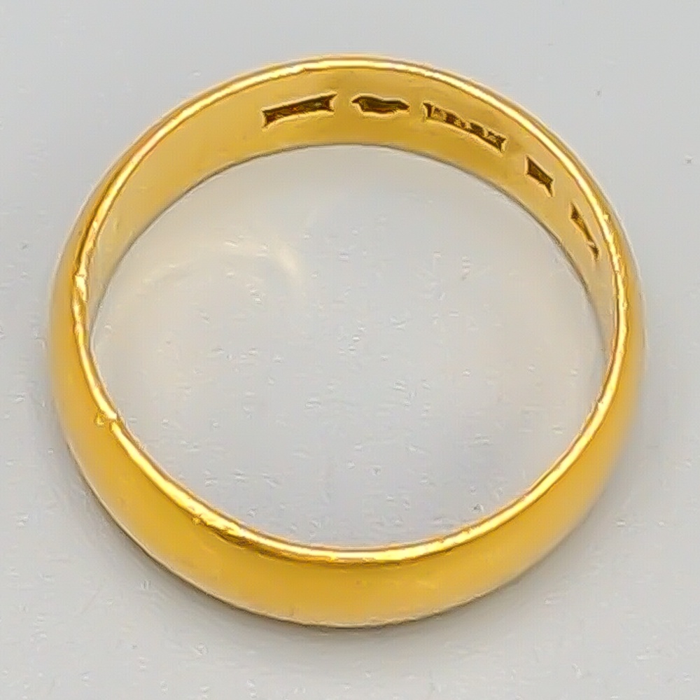 Slät ring i Guld 23K 8.96g 20mm - Bild 2