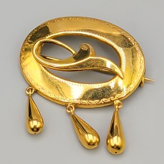 Brosch i Guld 18K 4g 38mm