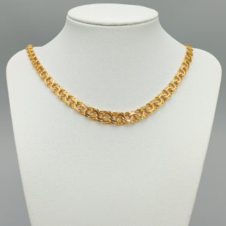 50.5cm Doserad Bismarcklänk i Guld 18K 34.72g