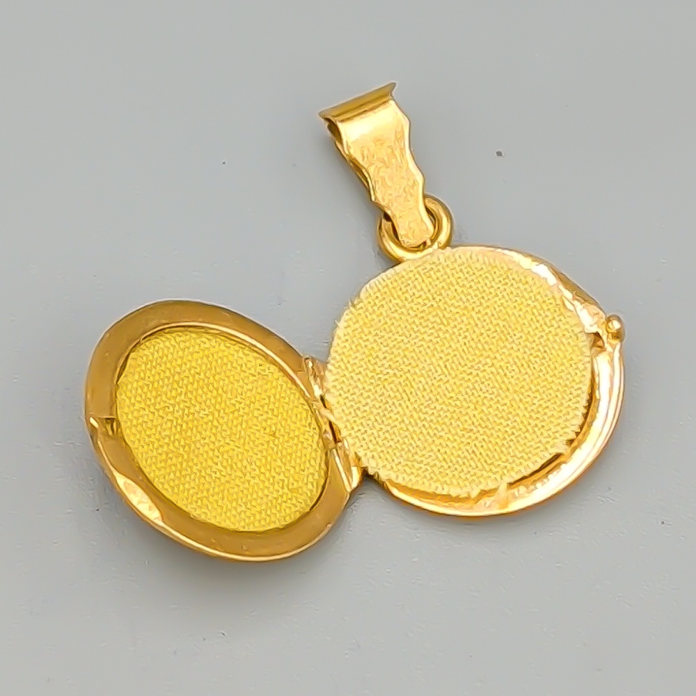 Medaljong i Guld 18K 3.86g 22mm - Bild 2