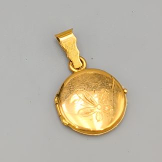 Medaljong i Guld 18K 3.86g 22mm