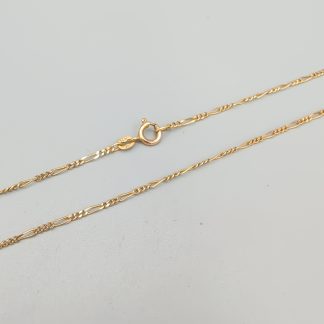 39cm Figarolänk i Guld 14K 1.92g