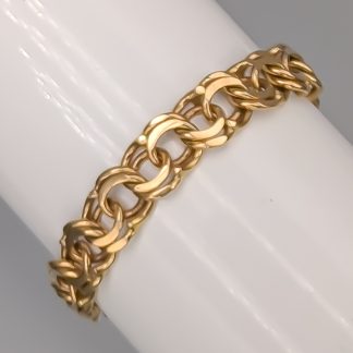 19cm Bismarcklänk i Guld 18K 20.71g