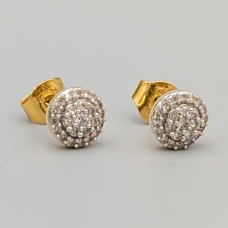 Diamantörhängen i Flerfärgat Guld 18K 1.4g 6mm