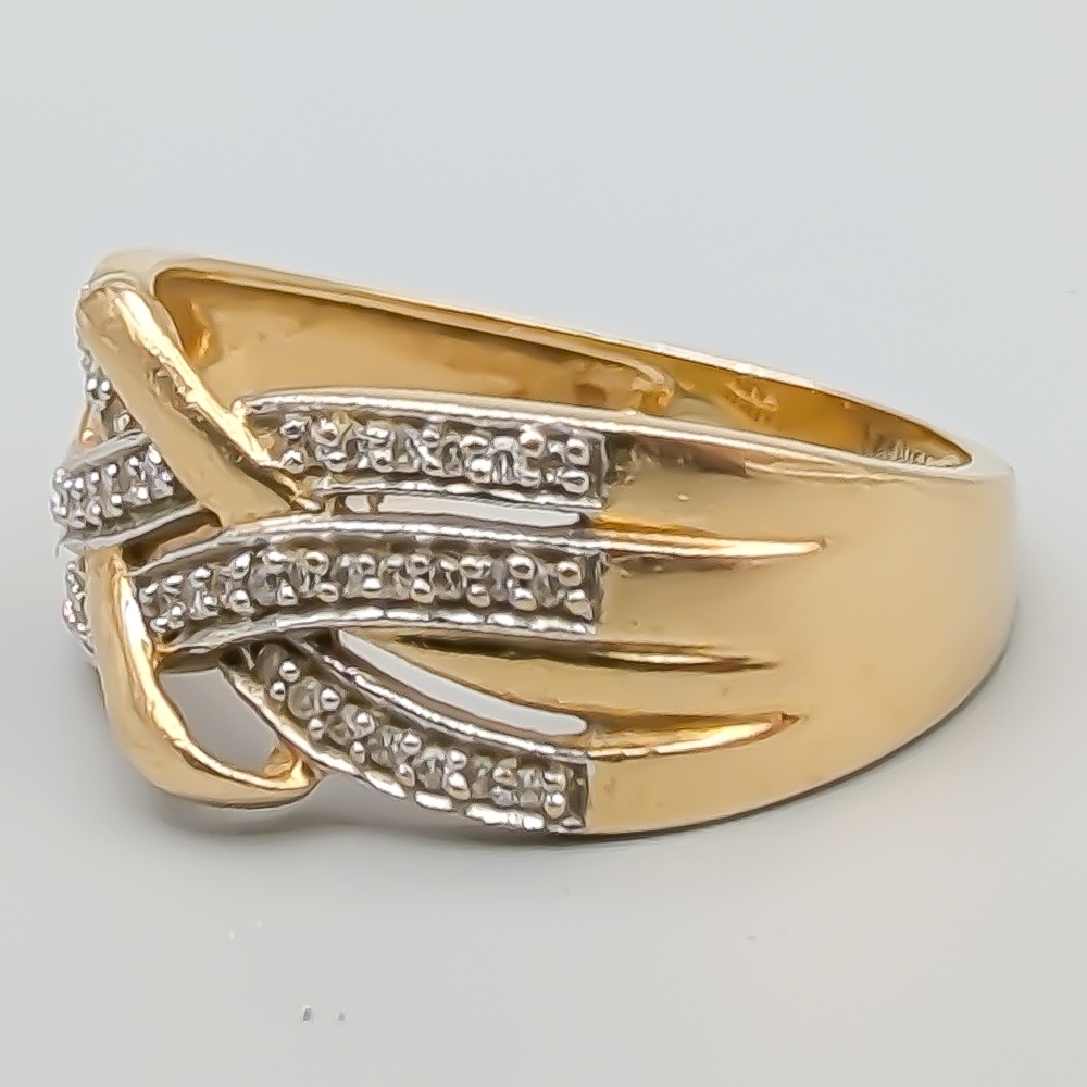 Diamantring i Guld 18K 5.24g 18.5mm - Bild 2