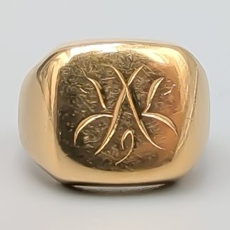 Klackring i Guld Monogram 18K 10.42g 13.5mm