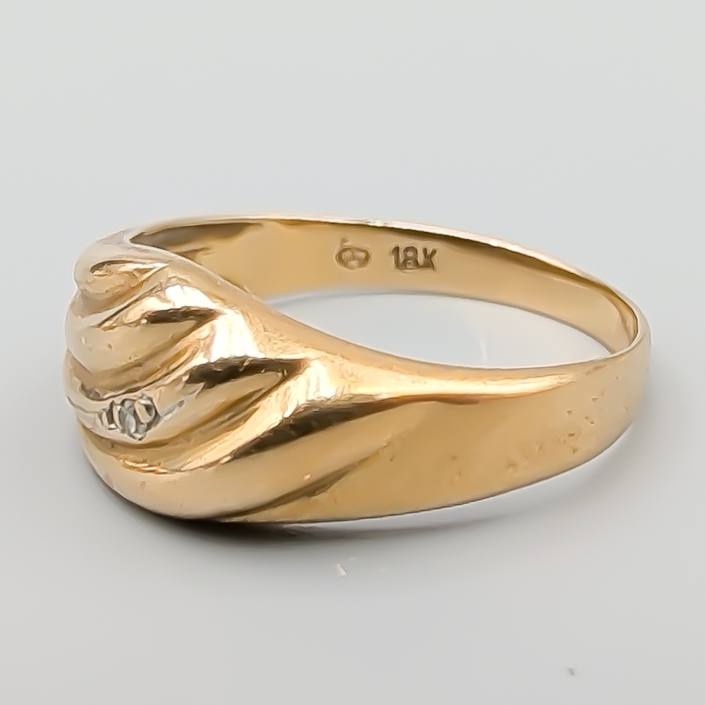 Diamantring i Guld 18K 1.87g 16mm - Bild 2