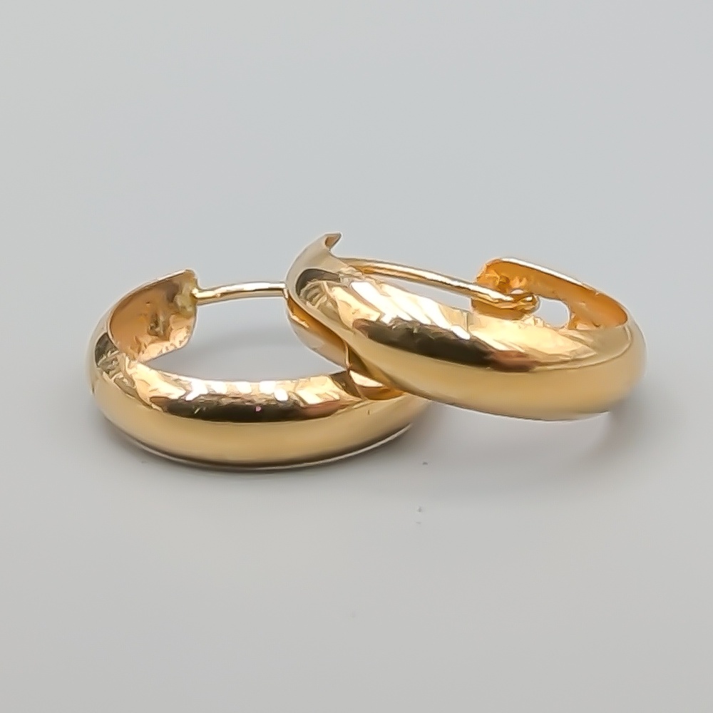 Creoler i Guld 18K 0.84g 13mm