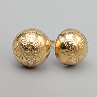 Örhängen i Guld 18K 1.53g 7mm