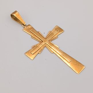 Hänge i Guld Kors 18K 2.53g 33mm