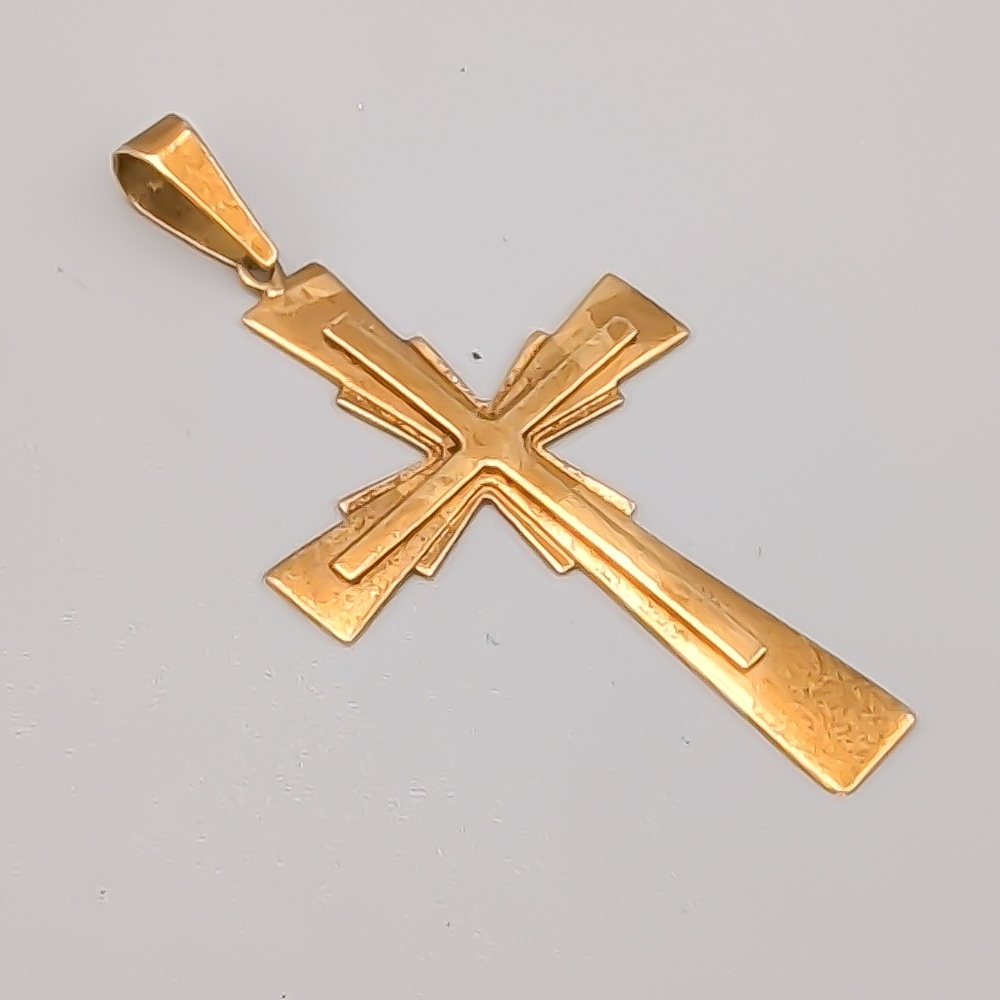 Hänge i Guld Kors 18K 2.53g 33mm