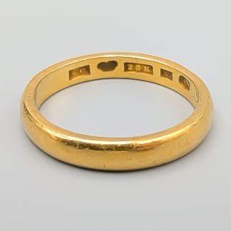 Slät ring i Guld 23K 7.17g 19.75mm