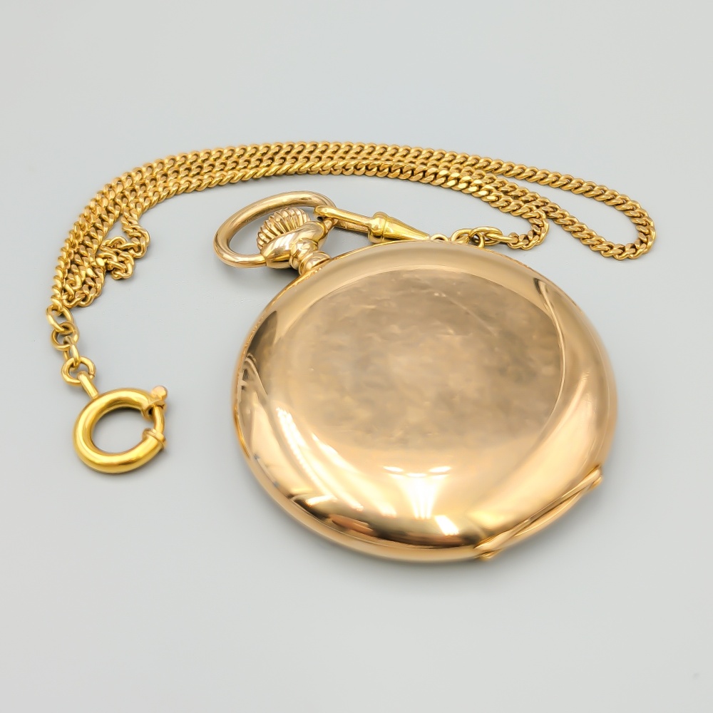 Fickur i Guld med Klocklänk Pansar. 18K 90.26g 40cm