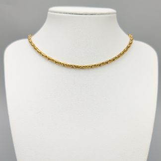 50cm Flackslipad Ankarlänk i Guld 14K 40.94g