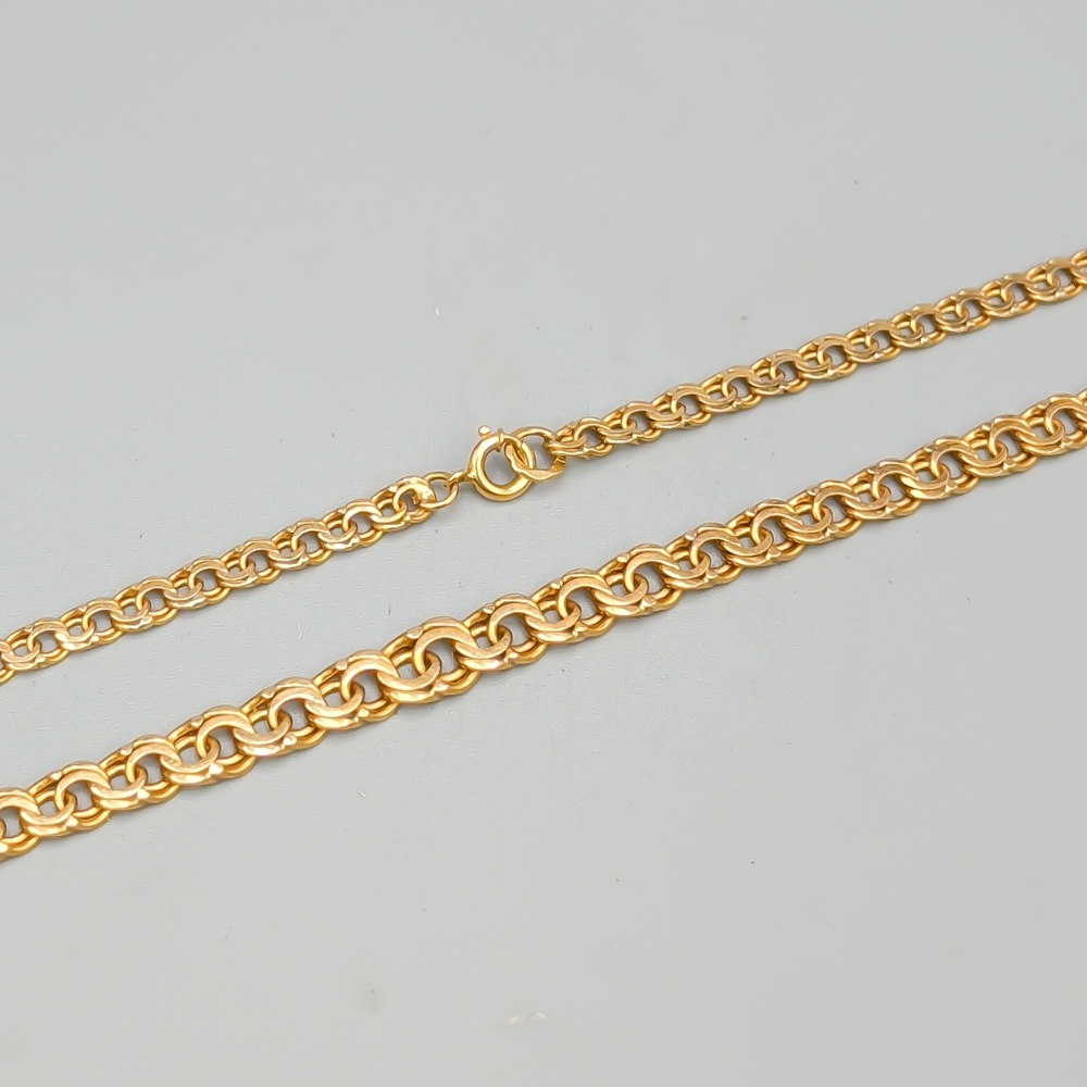 51cm Doserad Bismarcklänk i Guld 18K 15.43g - Bild 2