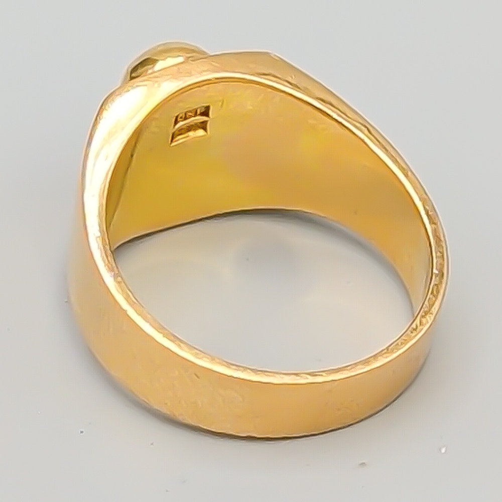 Ring i Guld Dödskalle 18K 17.33g 19.75mm - Bild 2