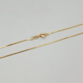 45cm Halsband i Förgyllt Silver S925 2.33g