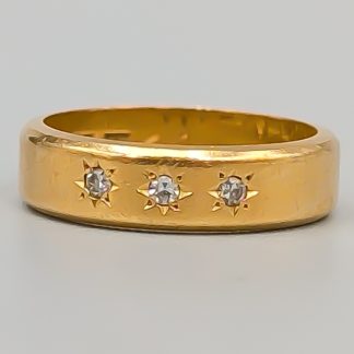 Diamantring i Guld 18K 5.07g 16.5mm