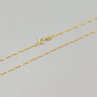 42cm Singaporelänk i Guld 18K 0.92g