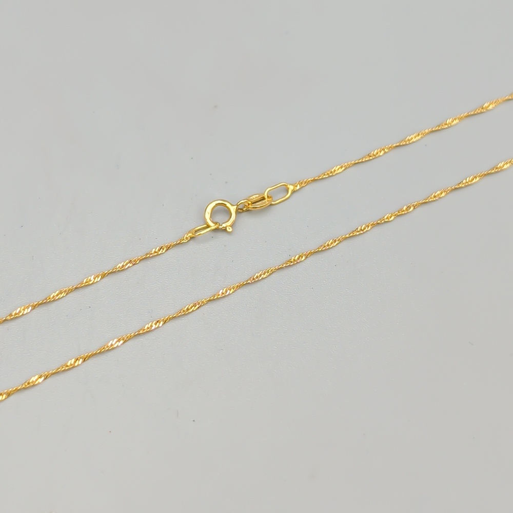 42cm Singaporelänk i Guld 18K 0.92g