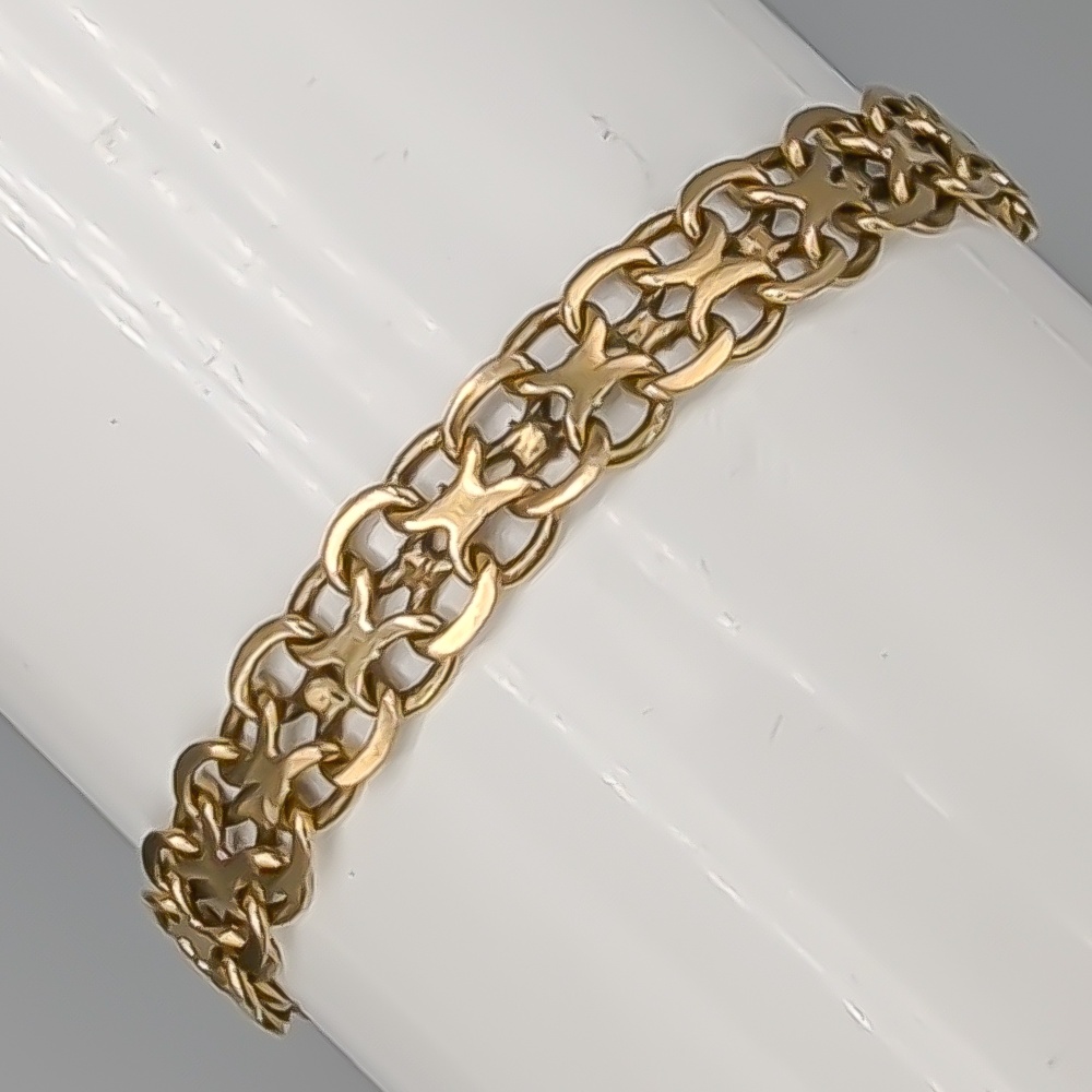 19cm X-Länk i Guld 18K 11.38g