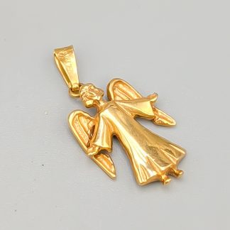 Hänge i Guld Ängel 18K 2.25g 21mm