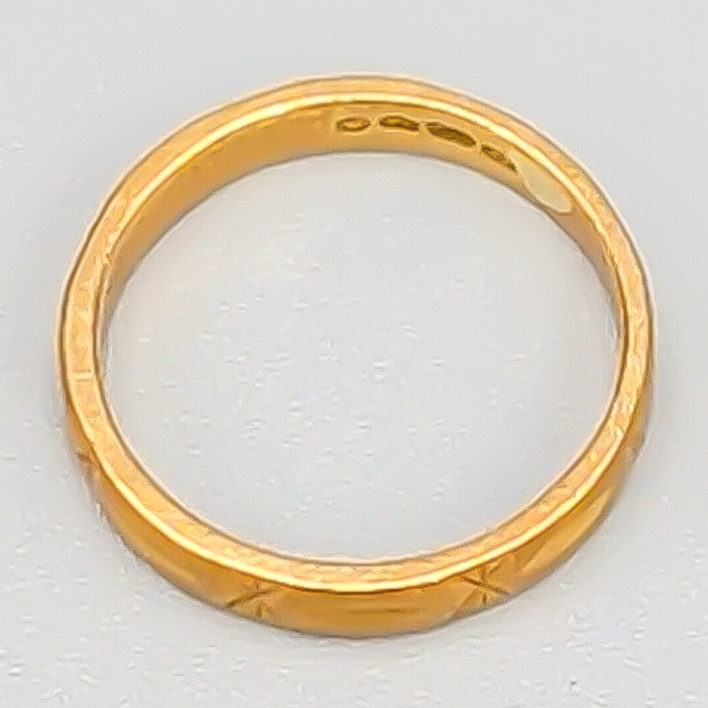 Mönstrad ring i Guld 18K 1.88g 14.25mm - Bild 2