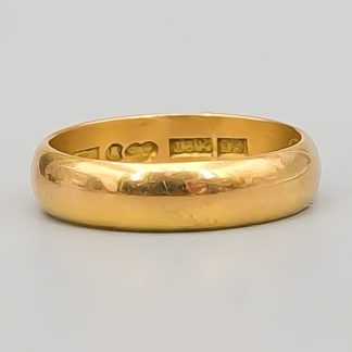 Slät ring i Guld 18K 4.91g 17mm