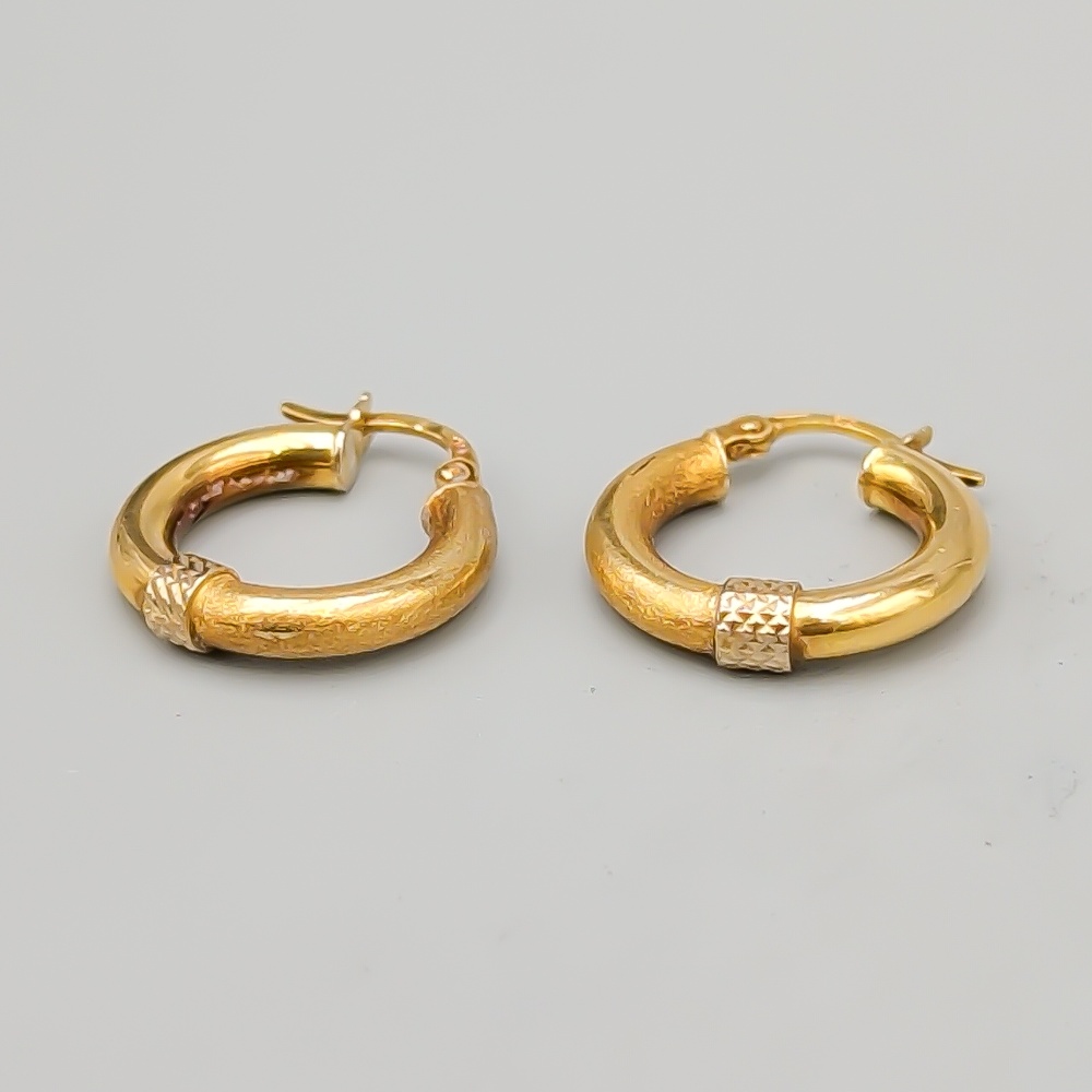 Creoler i Flerfärgat Guld 18K 2.14g 18mm - Bild 2