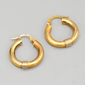 Creoler i Flerfärgat Guld 18K 2.14g 18mm
