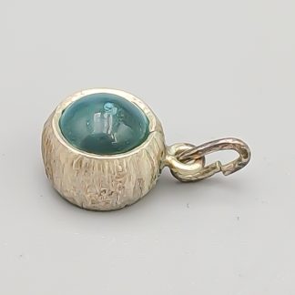 Hänge i Silver med Blå Sten S830 1.63g 12mm