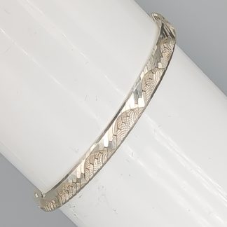 18.5cm Pressad Pansarlänk i Silver S925 4.57g