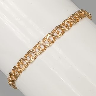 18.5cm Bismarcklänk i Guld 18K 4.51g
