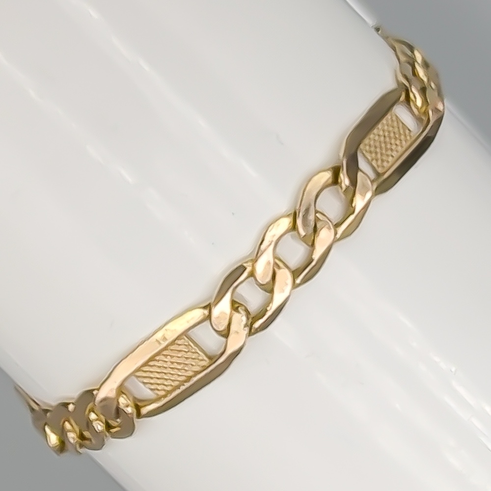 18.5cm Armband i Guld 14K 3.35g