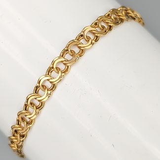 18.5cm Bismarcklänk i Guld 18K 5.35g