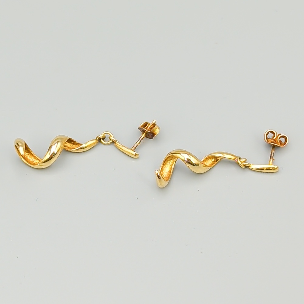 Örhängen i Guld 14K 2.53g 33mm