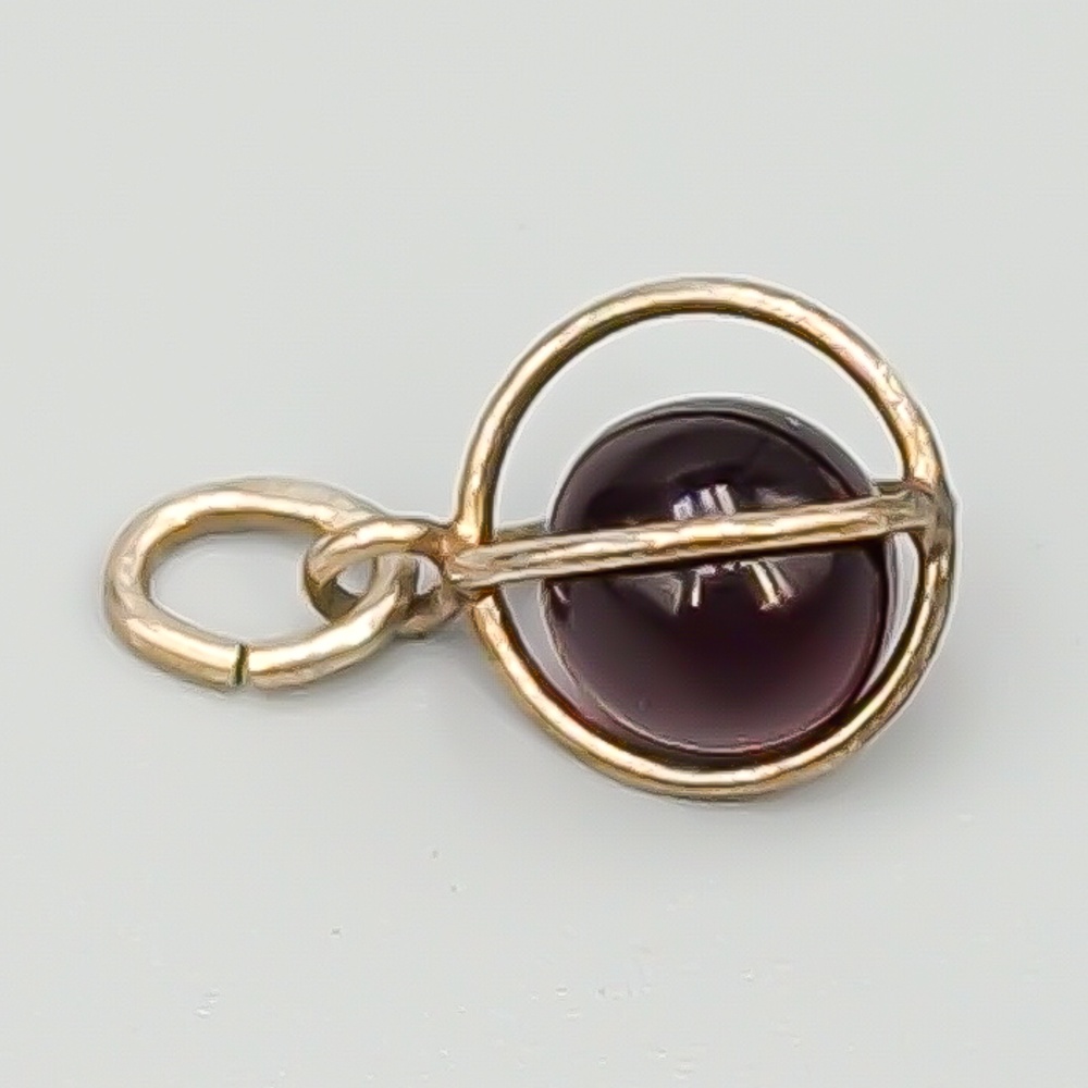 Hänge i Silver med Månadssten, Januari S830 1.1g 15mm