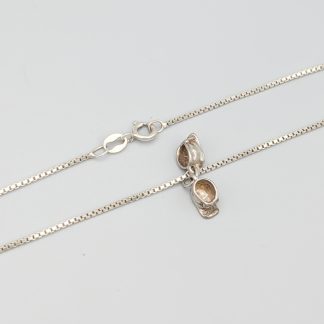 40cm Venezialänk i Silver med Hänge S925 4.85g