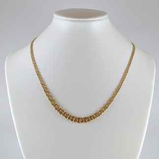 42cm Dosserad Bismarck-länk i guld 18K 10.08g