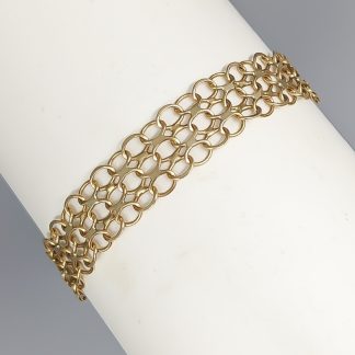 19cm Armband X-länk i guld 18K 10.66g