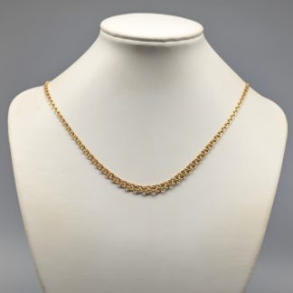 46cm Doserad Bismarcklänk i Guld 18K 8.22g