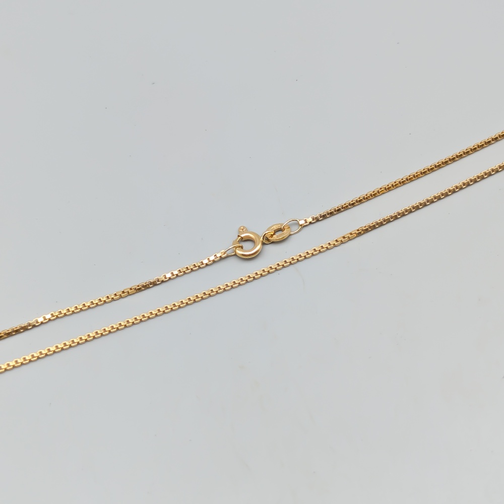 50cm Uno-A-Erre Venezialänk i Guld 18K 5.13g