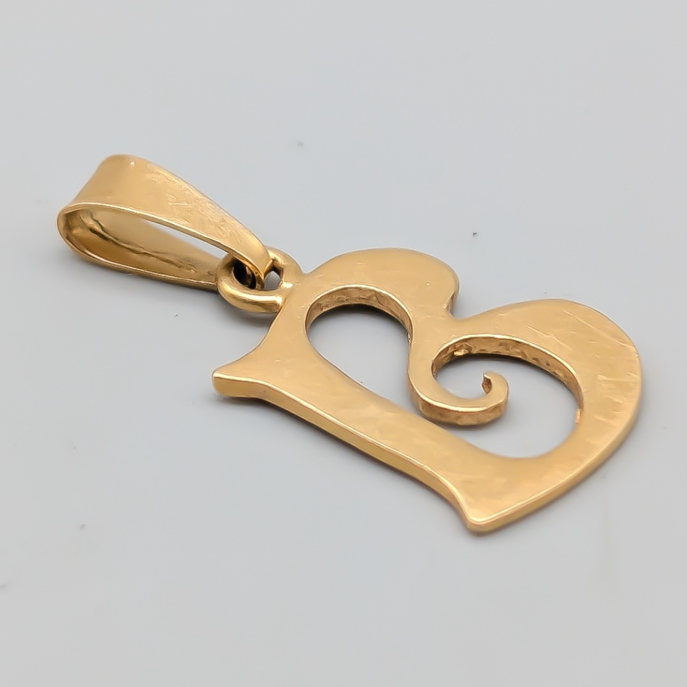 Hänge i Guld Bokstaven B 18K 0.98g 13mm