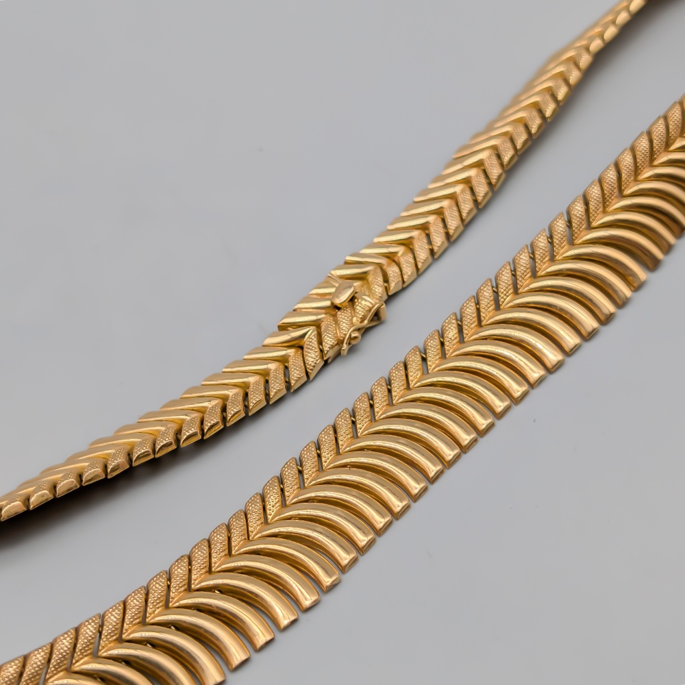43cm Halsband i Guld 18K 48.91g - Bild 2