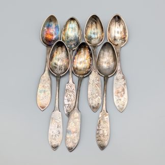 7 st Teskedar i Silver S830 88.77g 123mm