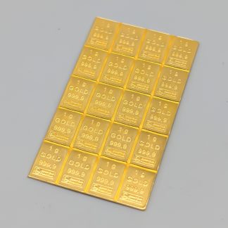 20 st 1 g Guldtackor ESG Gombibar 24K 20.1g 58mm