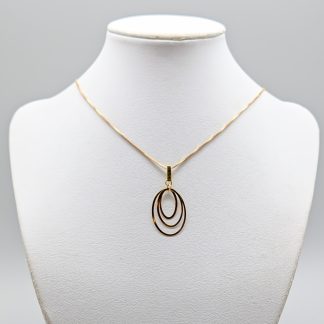 40cm Venezialänk i Guld med Hänge 18K 3.92g